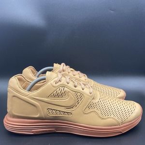 Nike DUNK Lunar Flow PRM NSW Natural HTM Flyknit 525284-100 Size 11 Running Shoe